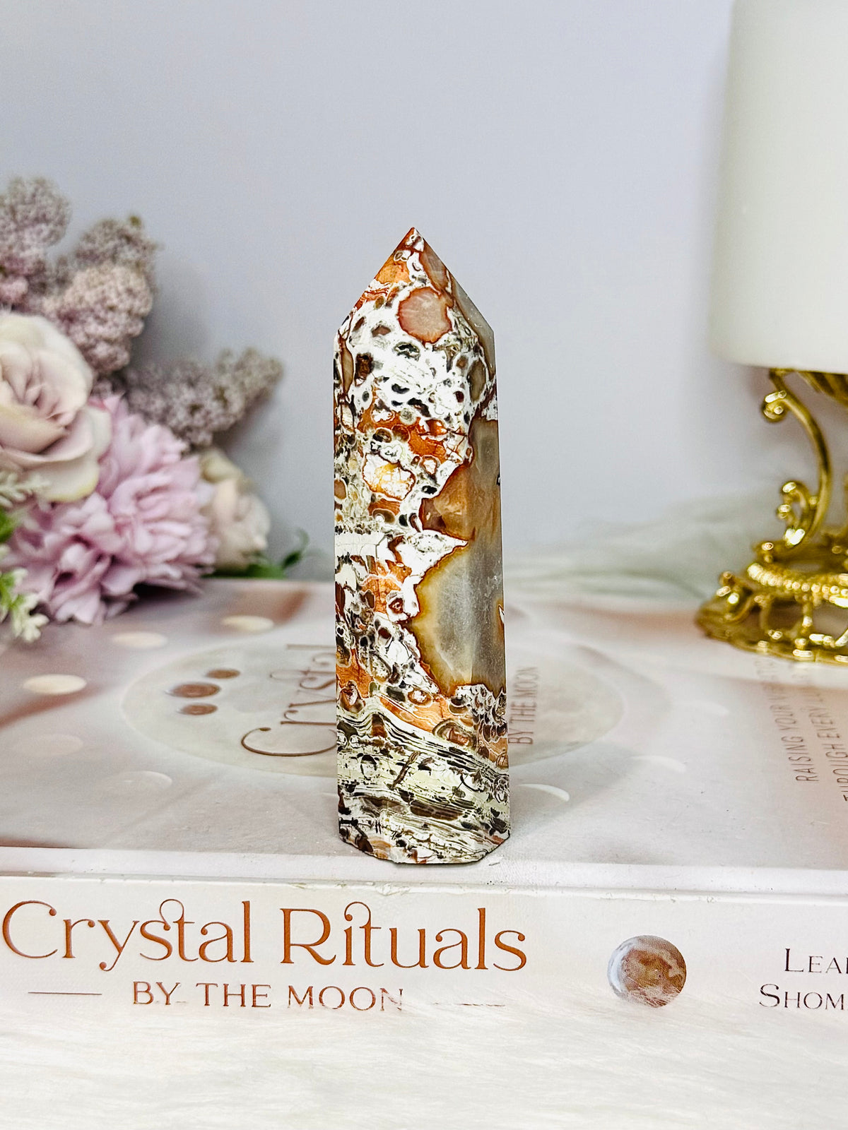 Money Agate Tower 9.5cm