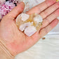 Flower Agate Carved Heart 5.5cm