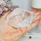 Large High Grade Clear Quartz Polished Freeform with Rainbows 346g