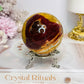 Large Mookaite Jasper Sphere on Stand 330g