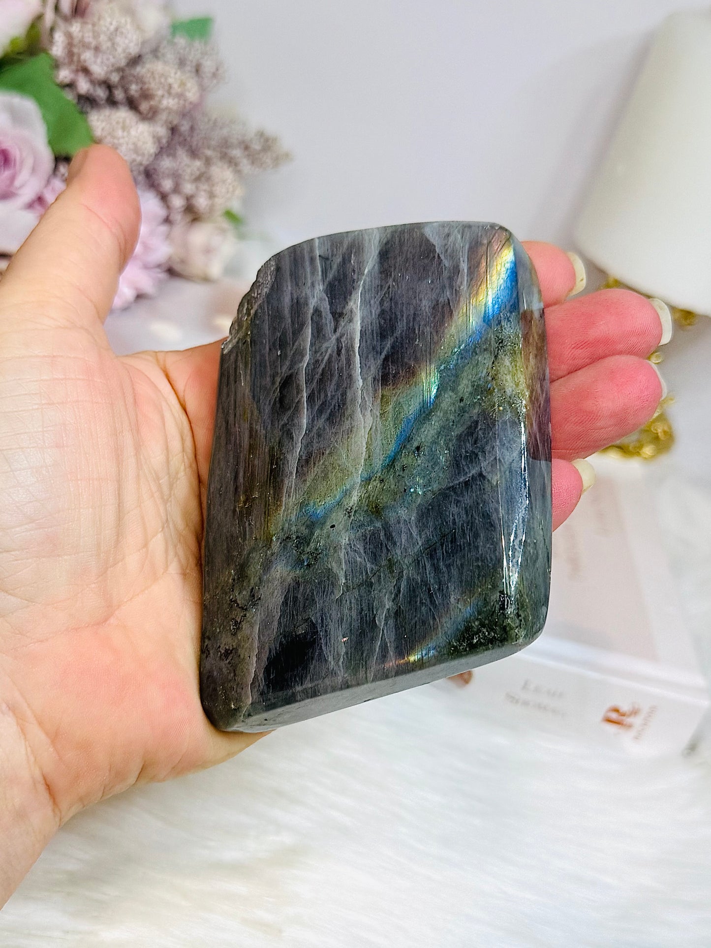 Labradorite Freeform with Purple Flash 9.5cm ~ Chip on side Discounted