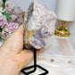 Natural Lepidolite Specimen On Stand 472g 16cm