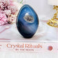 Druzy Agate Carved Egg From Brazil 278g