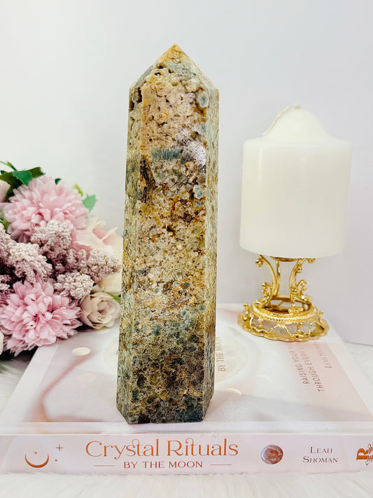 Chunky Large Natural Ocean Jasper Tower 18.5cm