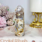 Druzy Flower Agate Tower 10cm