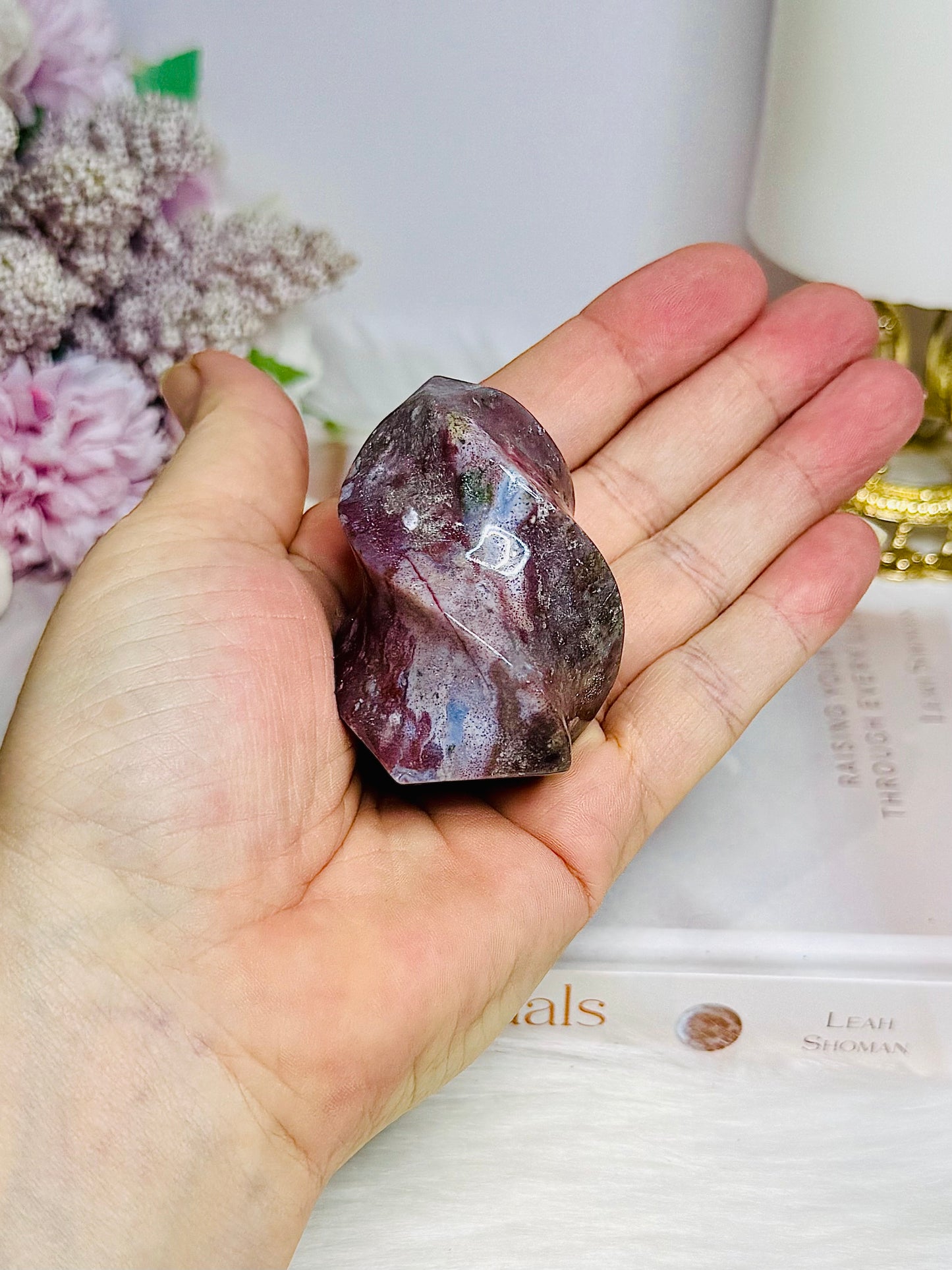 Ocean Jasper Carved Flame 5.5cm