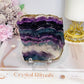Natural Rainbow Fluorite Slab on Stand 10cm