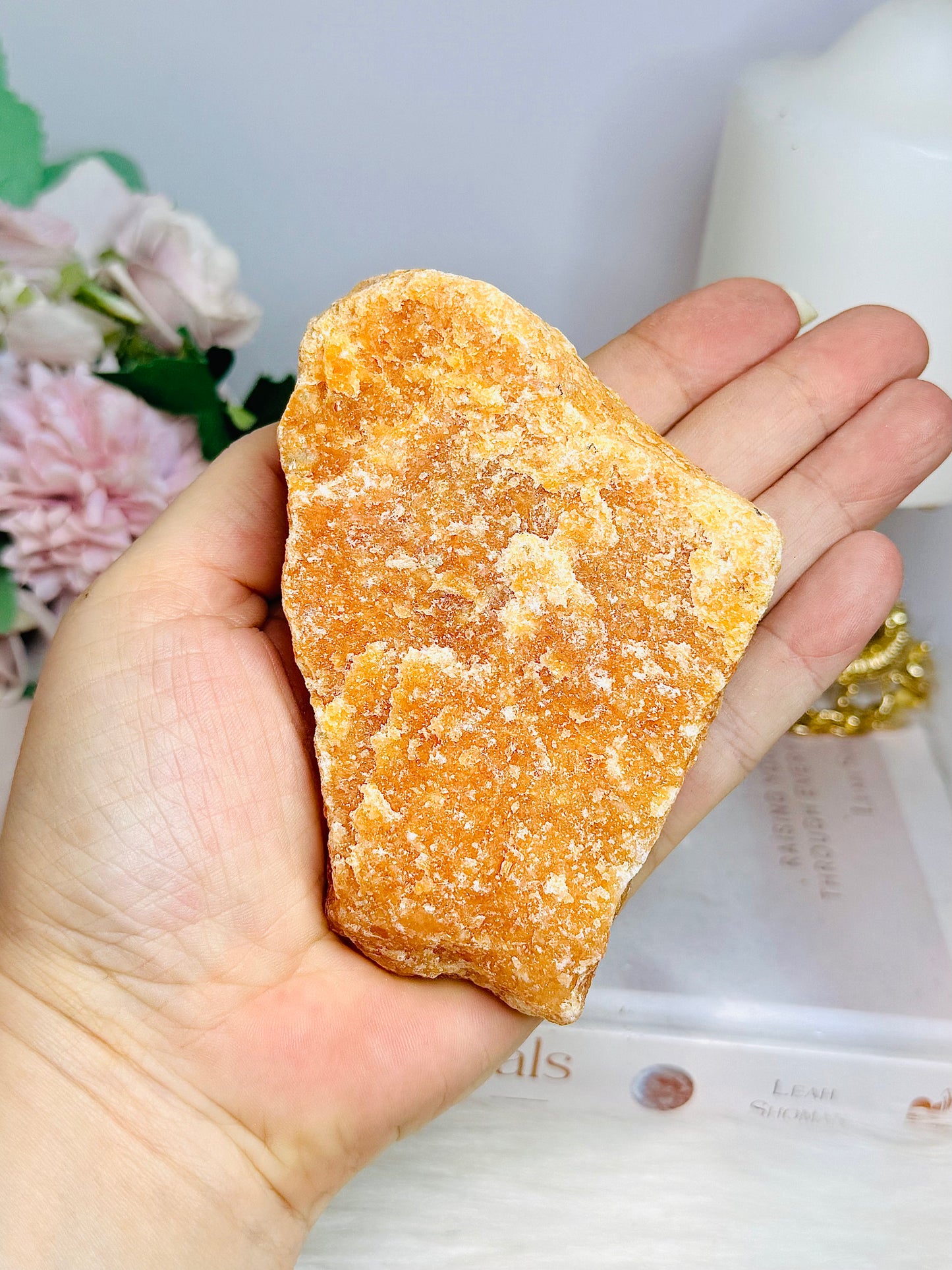 Natural Raw Orange Sunstone Specimen 264g