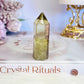 Beautiful 6cm Citrine tower with Rainbows