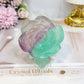 Large Watermelon Fluorite Carved Flower | Rose 10cm