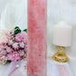 Unconditional Love ~ Fabulous Huge 27cm 1.1KG Chunky Rose Quartz Tower