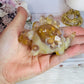 Beautiful Flower Agate Carved Dinosaur 9cm