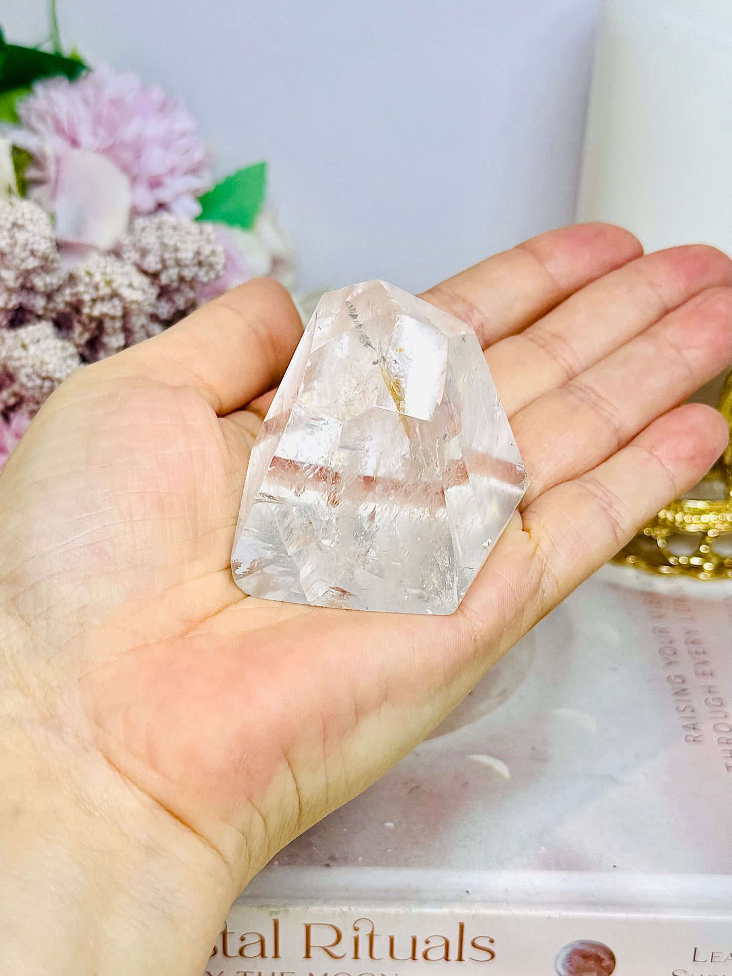 High Grade Clear Quartz Polished Specimen 123g