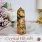 Blue Apatite & Sunstone Chunky Tower | Point 8cm