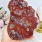 Large High Grade Ocean Jasper Druzy Slab On Stand 19cm 913g
