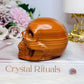 Large Jasper Carved Skull 404g