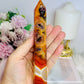 Carnelian Druzy Tower 16cm