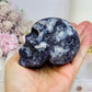 Purple Sphalerite Druzy Skull 8cm 419g