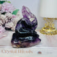 Purple Fluorite Carved Snake 342grams