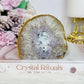 Natural Amethyst Agate Druzy Agate Slab 330g