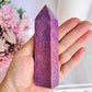 High Grade Rare Natural Phosphosiderite Carved Tower From USA 12.5cm