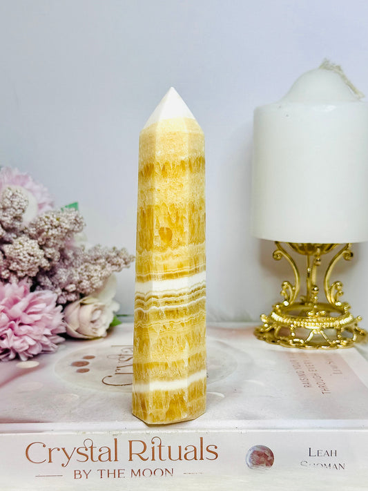 Orange Calcite Tower 14cm