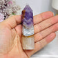 Crazy Lace Amethyst Tower 9cm