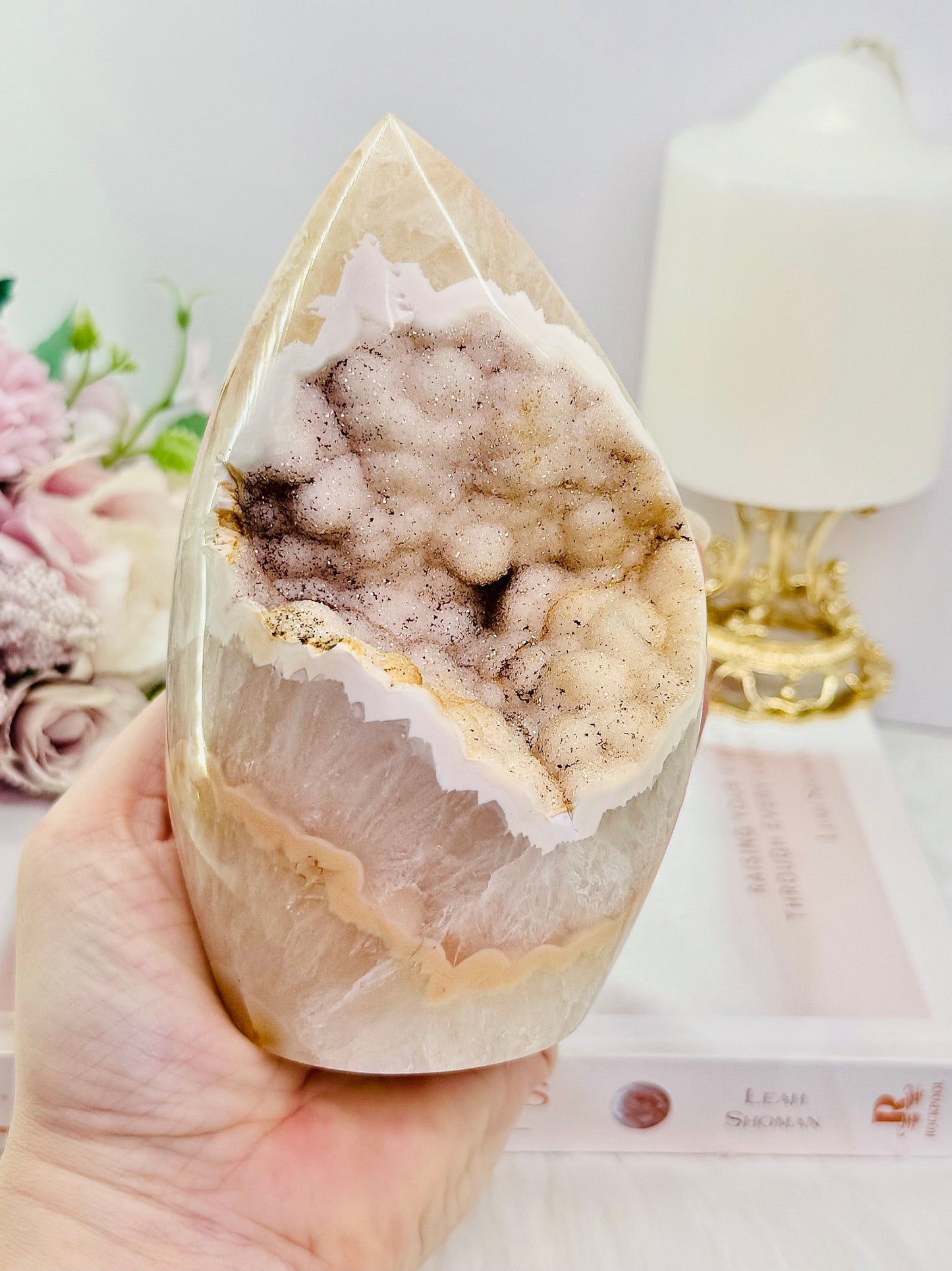 Classy & Fabulous ~ The Most Spectacular Large High Grade 1.03KG Sugar Druzy Pink Amethyst | Agate Freeform | Flame Absolutely Incredible