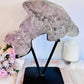 MASTER PIECE!!!! Huge 30cm 3.92KG Amethyst Cluster Carved Dolphin On Stand From Brazil