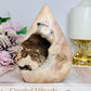 Large Pink Amethyst Carved Flame | Freeform 14cm 528g