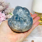 Large Blue Celestite Cluster on Stand 668g