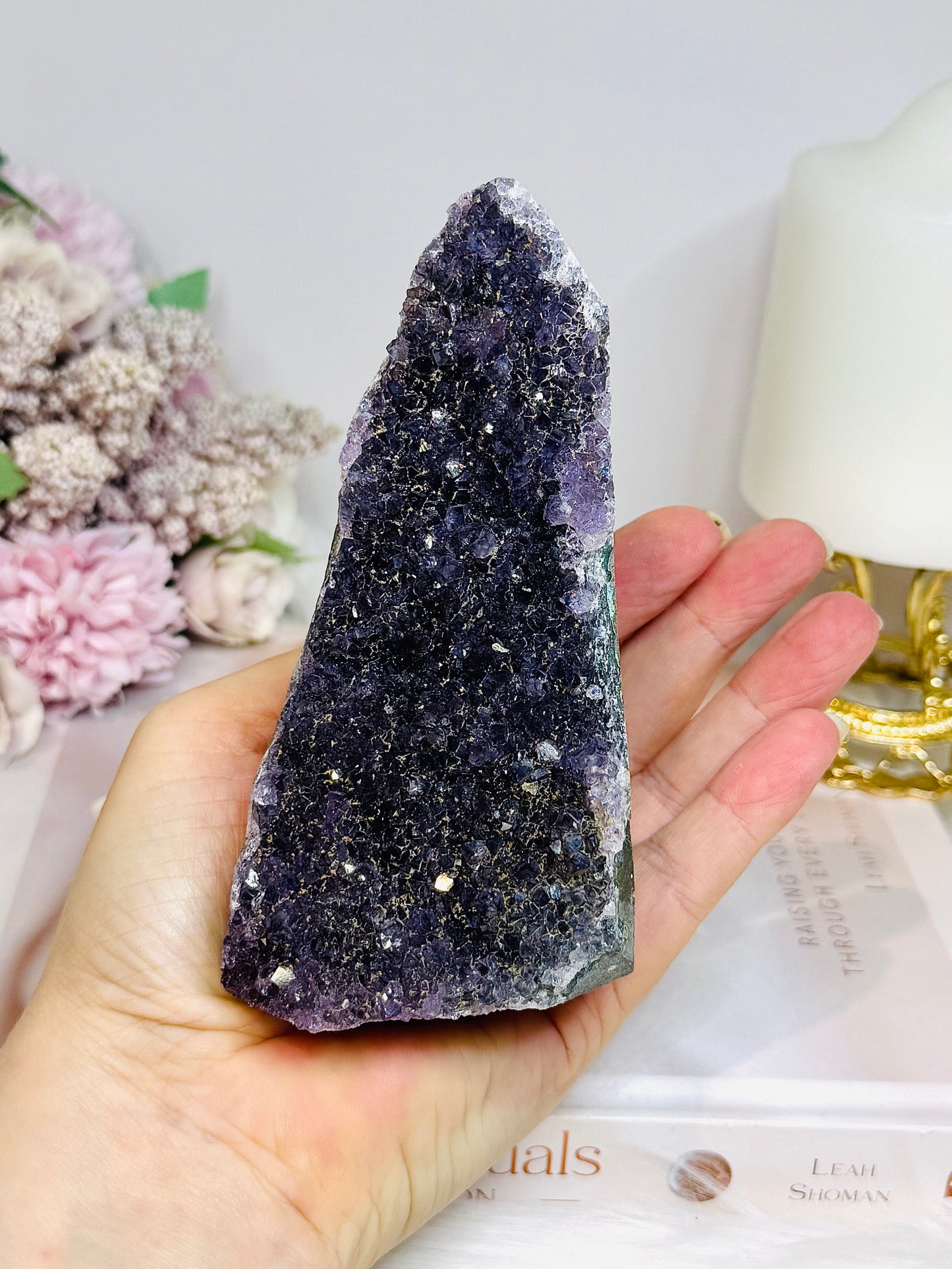 Amethyst Cut Base Cluster 12cm 420g