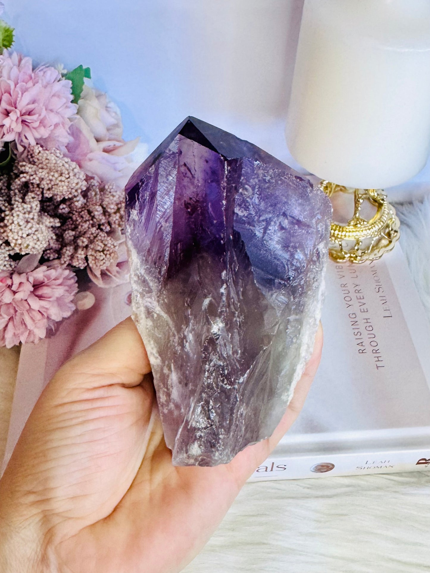 Natural Chunky Amethyst Dog Tooth | Point 11.5cm