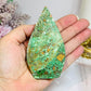 Variscite Carved Flame 10cm
