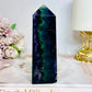 High Grade Rainbow Fluorite Tower 10.5cm