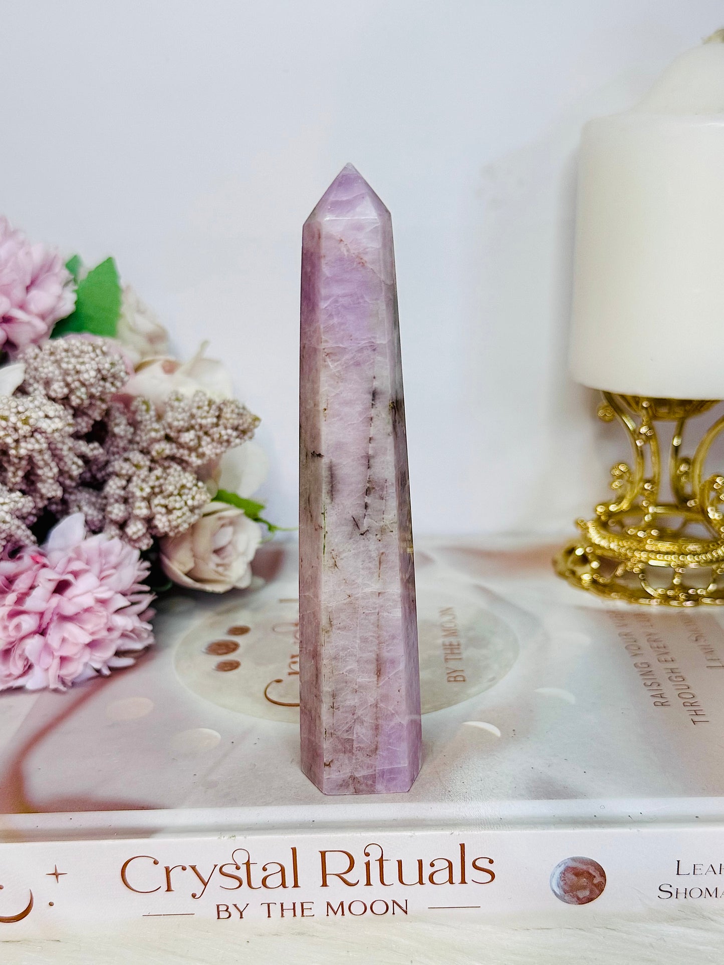 Promotes Relaxation & Peace ~ Beautiful Kunzite Tower 13cm