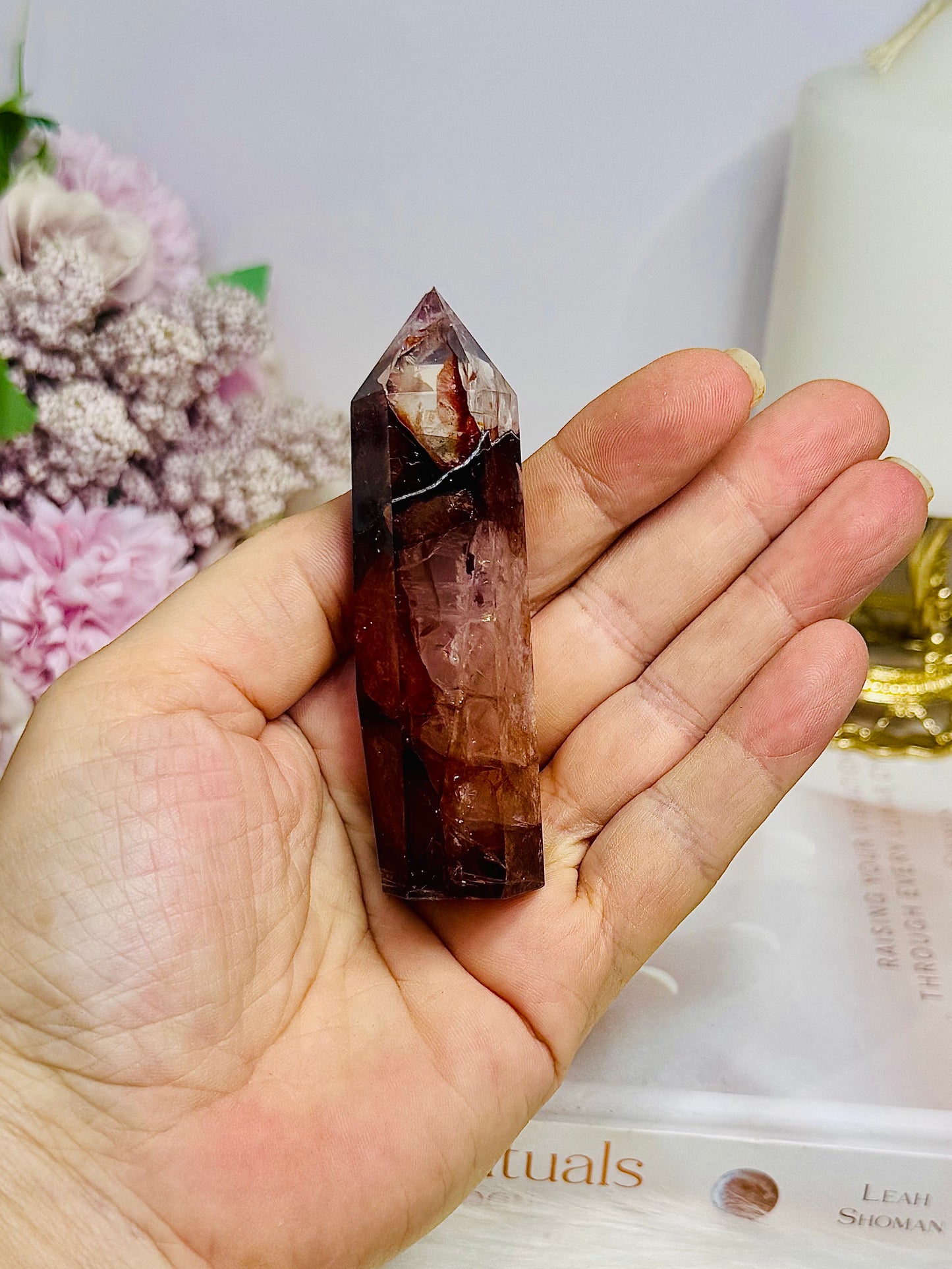 High Grade Fire Quartz Tower 8.5cm