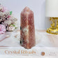 Pink Amethyst Druzy Tower | Obelisk 10.5cm