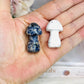 Set of 2 Mushrooms ~ Sodalite & Howlite