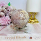 Large Pink Amethyst Sphere on Stand 466g