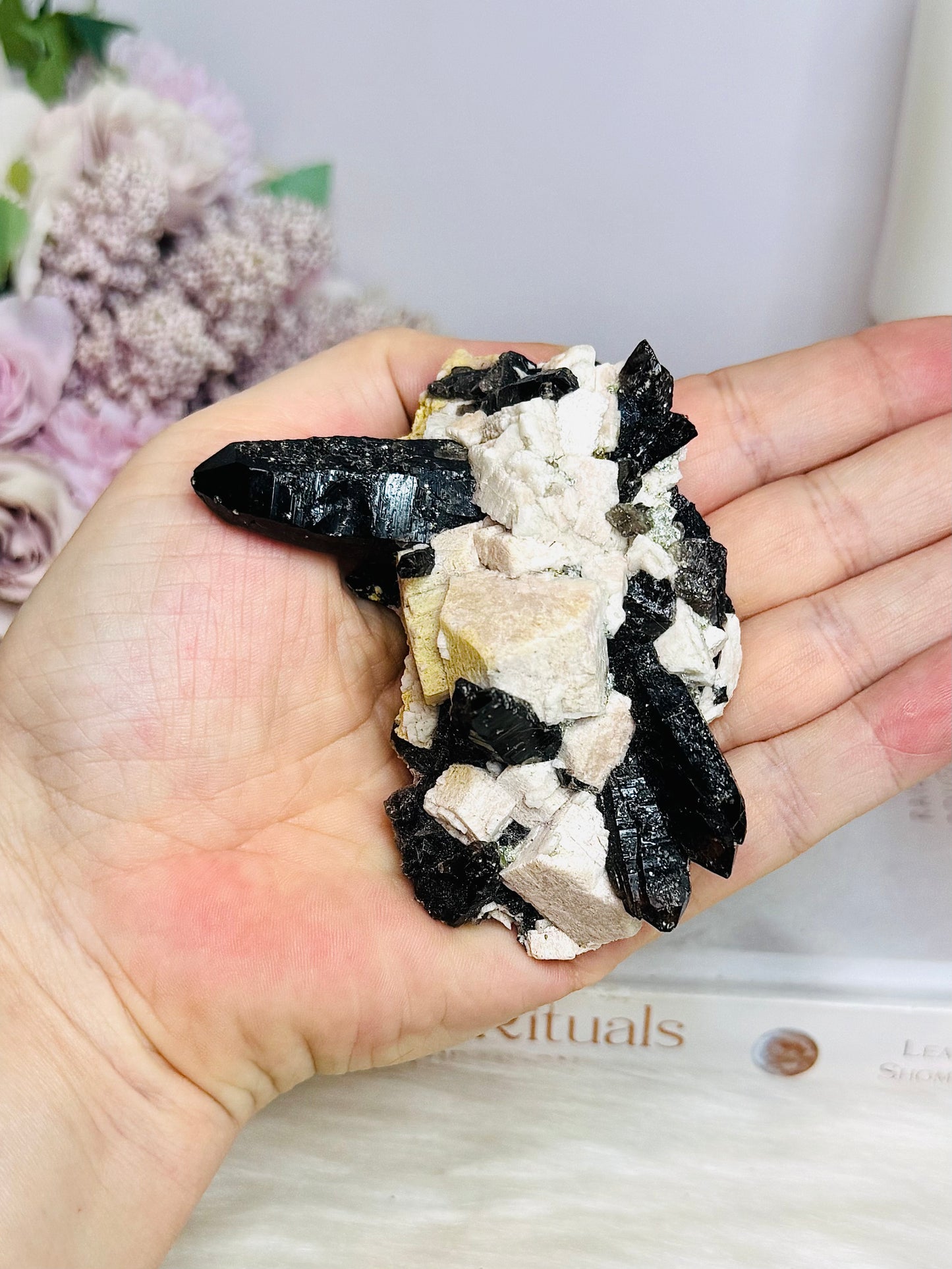 Black Tourmaline In Matrix Specimen 146g