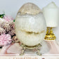 Huge Druzy Agate Carved Egg On Stand 1.75KG