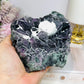 Fluorite Chunky Specimen with Matrix on Stand 711g
