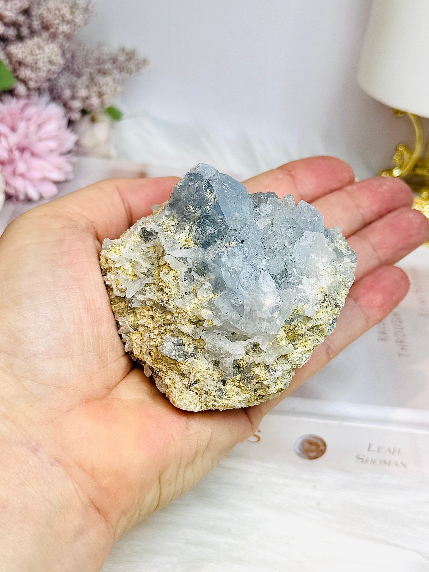 Natural Blue Celestite Freeform 402g