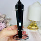 Black Obsidian Wand | Tower On Stand 14cm