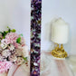 Magical Tall 27.5cm Purple Mica with Smokey Quartz | Lepidolite Tower Absolutely Stunning