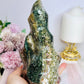 Huge Ocean Jasper Carved Flame | Freeform 17cm 1.14KG