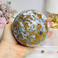 Large Brecciated Jasper Sphere on Stand 1.12KG