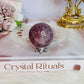 Beautiful Small Lavender Rose Quartz Sphere On Stand 4cm