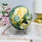 Large Ocean Jasper Sphere On Stand 1.19KG